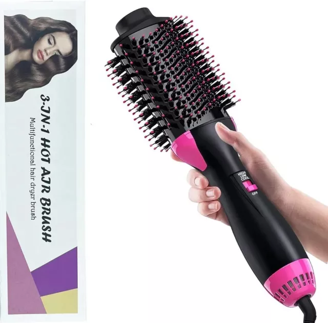 Lanboo 3 in 1 Hair Dryer Brush Hot Air Blow Dryer Brush Hair Dryer