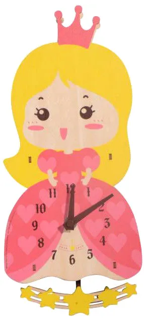 ~ Pretty As A Princess ~ Doll Baby Childs Girls Wall Clock Childrens Baby
