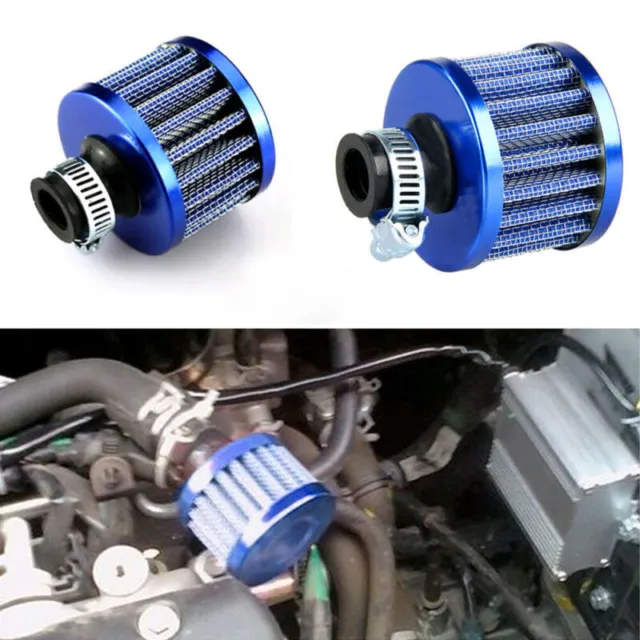 Mini 12mm Cold Air Intake Filter Turbo Vent Crankcase Auto Breather Valve Cover