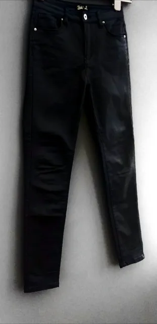 Womens Faux Leather Leggings Black Skinny Trousers Dance Shiny Leather  Pants