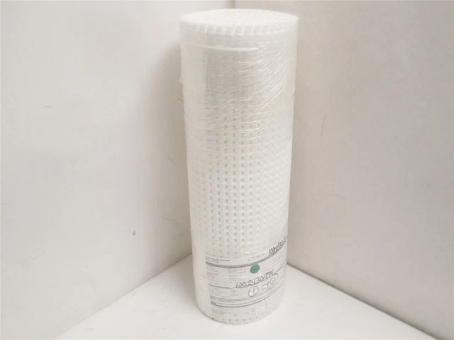 227157 New-No Box; Habasit SM605 Smooth Mesh White Belt; 21" Wide x 20' Long