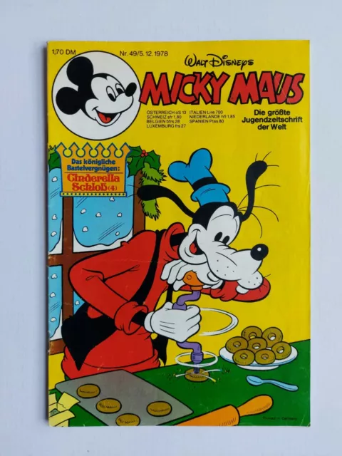 Ehapa - Micky Maus Nr. 49 / 05.12.1978 - Top Zustand  Z1-2 (mit Beilage)