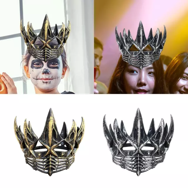 Gothic Crown Headpiece Cosplay Headpiece Halloween Tiara Crown for Costume Party