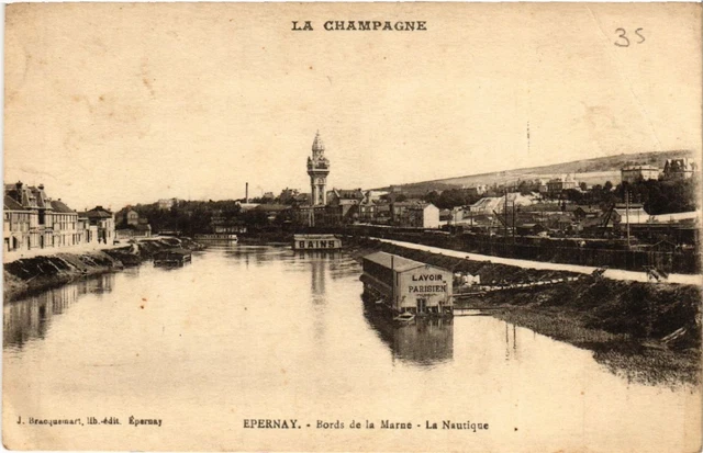 CPA ÉPERNAY Bords de la MARNE La Nautique (491153)