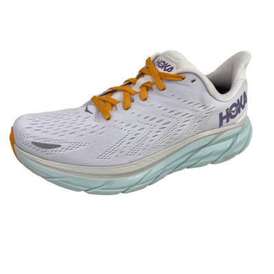 HOKA ONE ONE Clifton 8 Womens Size 9.5 Wide Running Shoes Blanc De Blanc White $47.99 - PicClick