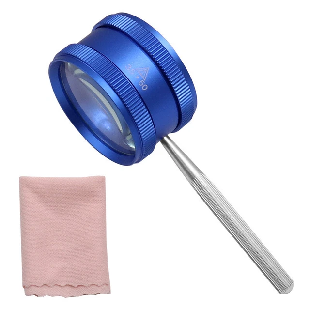 35X Handheld Magnifier Metal High Clarity Reading Magnifying Glass Magnifier 1pc