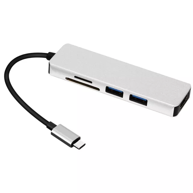 Hub USB 5 en 1 USB 3.0 Micro-Adaptador de Cuatro Puertos Lector de Tarjetas9876