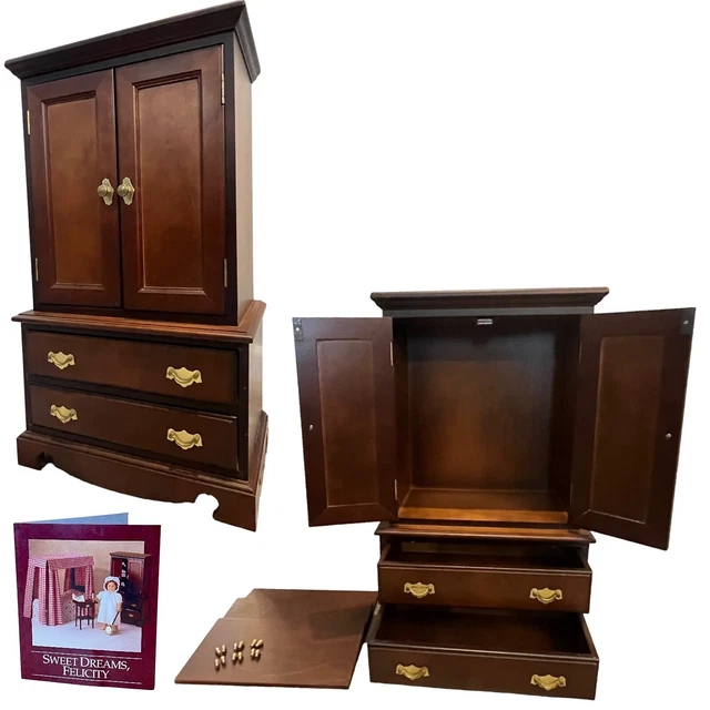 American Girl Pleasant Company FELICITY CLOTHES PRESS Armoire Wardrobe Closet