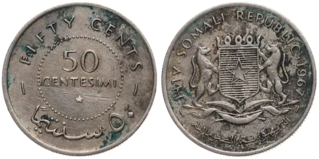 Somalia - 50 Cents 1967 - Somali Repbulic