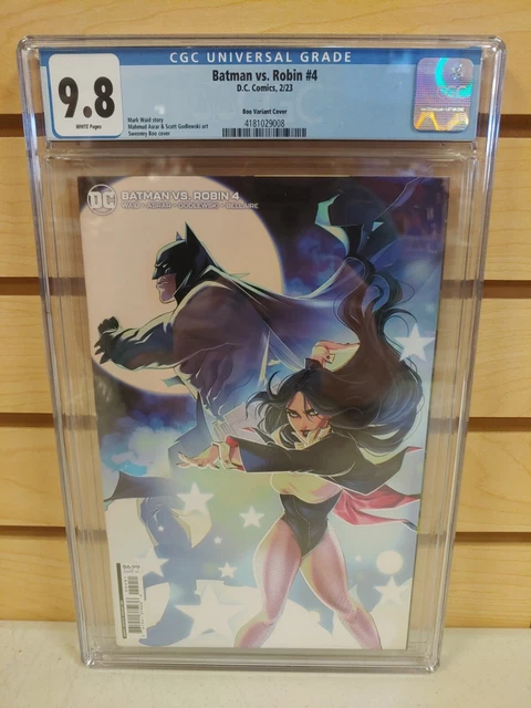 Batman vs Robin #4 CGC 9.8 Sweeney Boo Variant Cover DC Comics 2022