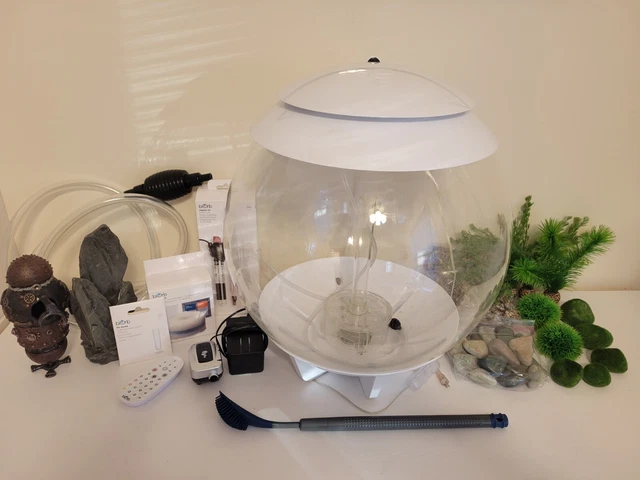 BiOrb Halo 60L Aquarium w/LED & MANY EXTRAS! LOOK!!