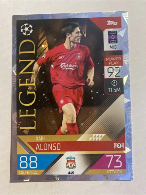 Carte Topps Liverpool 2021/22 - Autographe Xabi Alonso - Collection Football