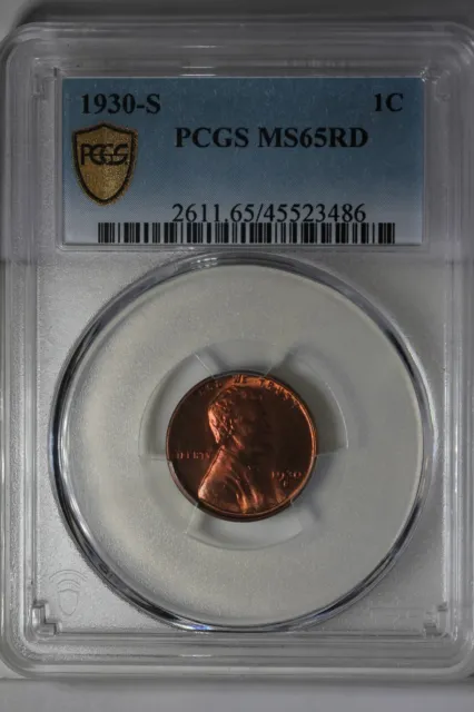 1930-S  .01 PCGS MS65 RD  Lincoln Head Cent, Lincoln One Cent