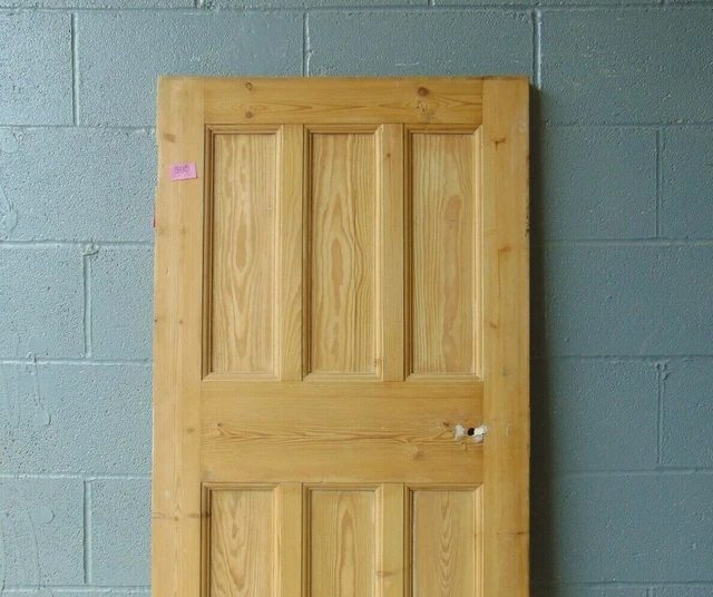 Reclaimed Pine Victorian Door 6 Panel Internal Doors Wooden 593 3