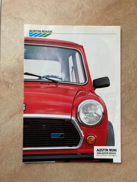 Prospekt Brochure Austin Rover Mini