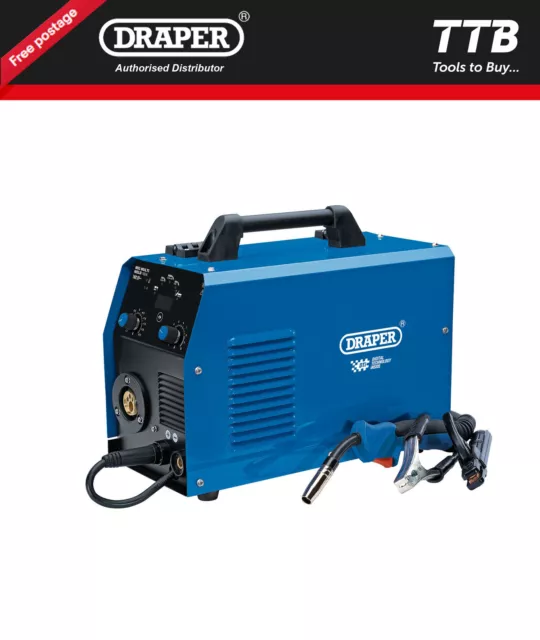 Draper Gas/Gasless MIG Inverter Multi Welder Dti, 160A 70047