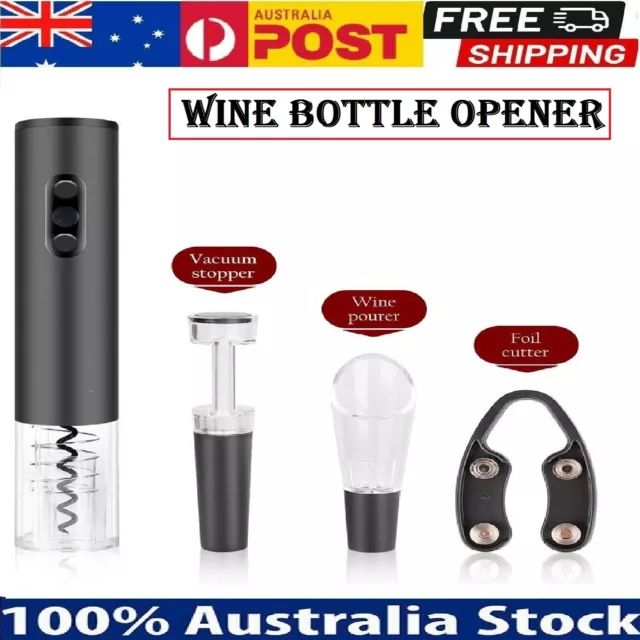 Automatic Electric Wine Bottle Opener Pourer Corkscrew Foil Opener Cutter Sets