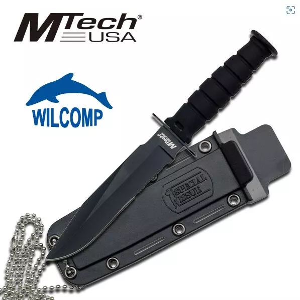 Mtech Usa Mt-632Cb Kabai Tactical Fixed Blade Neck Knife 6" Overall