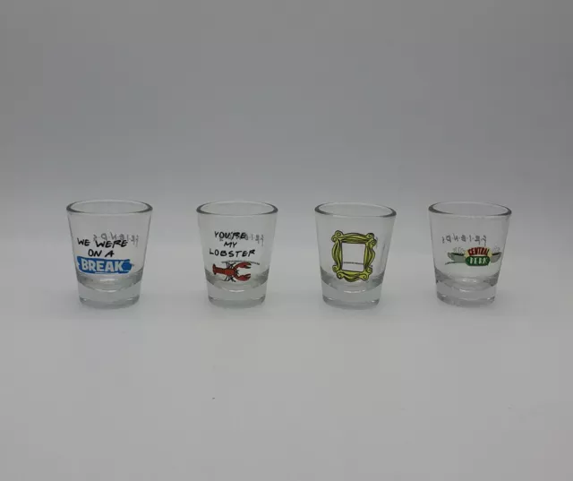 The Friends TV Show Mini Glass 4 - Pack Shot Glass Set