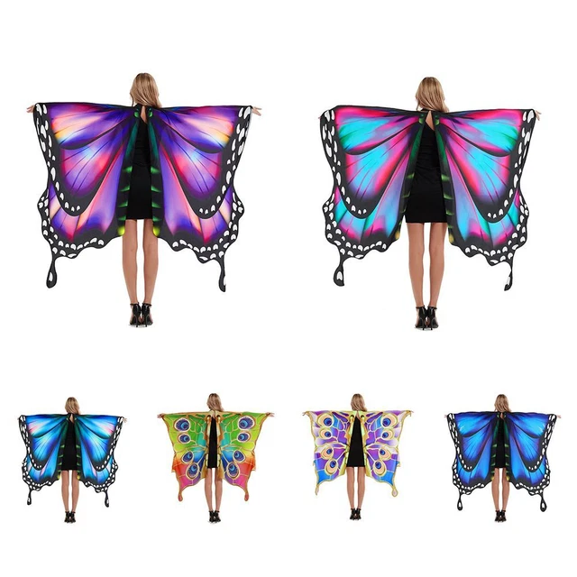 Fairy Partyprop Butterfly Wings Shawl Women Cloak Ladies Cape Butterfly Scarf