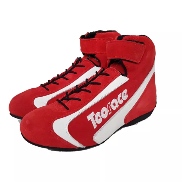 Fahrerschuh Rot FIA 8856-2000 Größe 43 Rallye Racing Motorsport Toorace