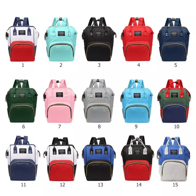 fr Economic Mummy Maternity USB Backpack Large Capacity Baby Nursing Handbags 3