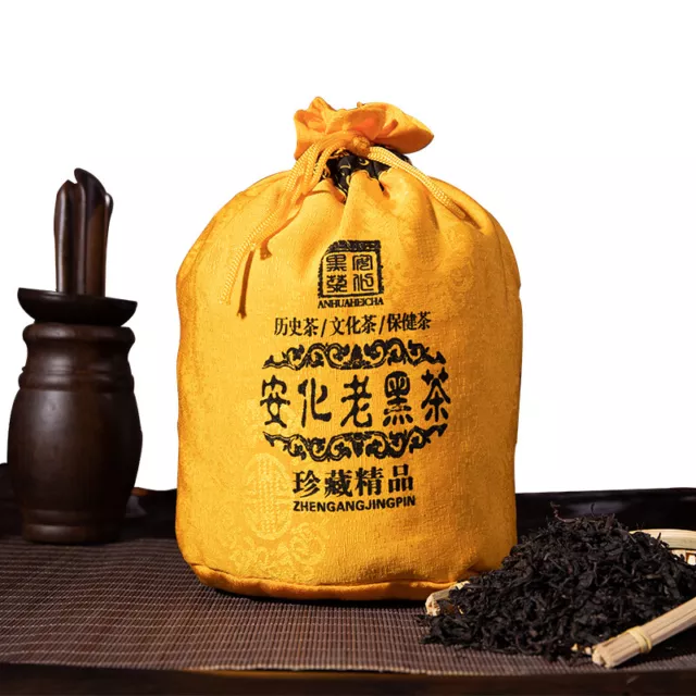 Tian Jian in Baumwolltasche Himmlische Spitzen Anhua Tianjian Dunkler Tee 500g 2