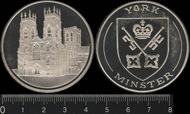 Great Britain: York Minster medal nickel silver