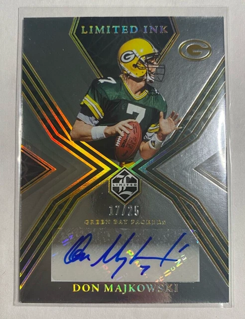 Don Majkowski | /25 | 2022 Panini Limited | Limited Ink Auto | Packers