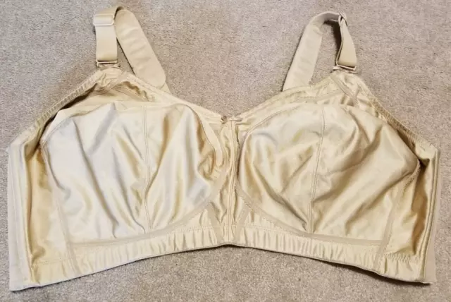 Goddess Size 48H Wide Strap Full Coverage Bra Natural Beige