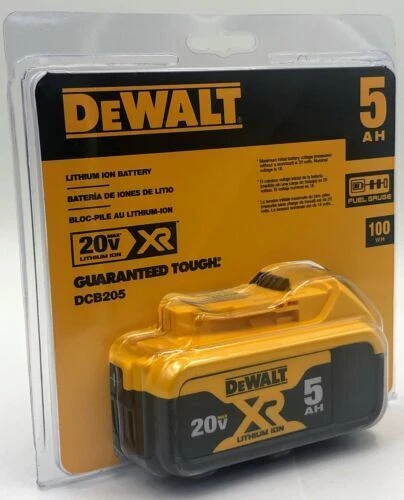 1PCS DEWALT DCB205 20V Li-Ion 5.0Ah Battery Same Day Shipping