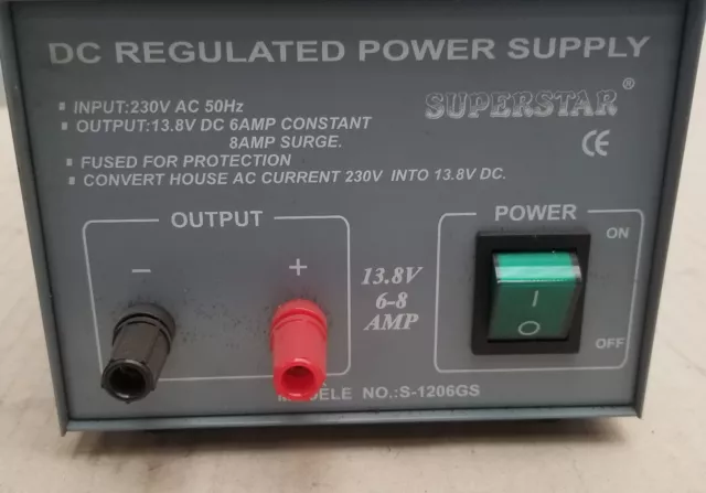 Générateur Courant continu DC / Generator DC Current S-1206GS Superstar 13.8V