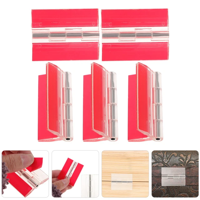 5 Pcs Acrylic Self-adhesive Hinge Curly Hair Accessories Folding Hinges