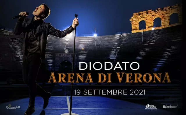 Due Biglietti Concerto di Diodato Arena Di Verona 19 Settembre 2021 Occasione
