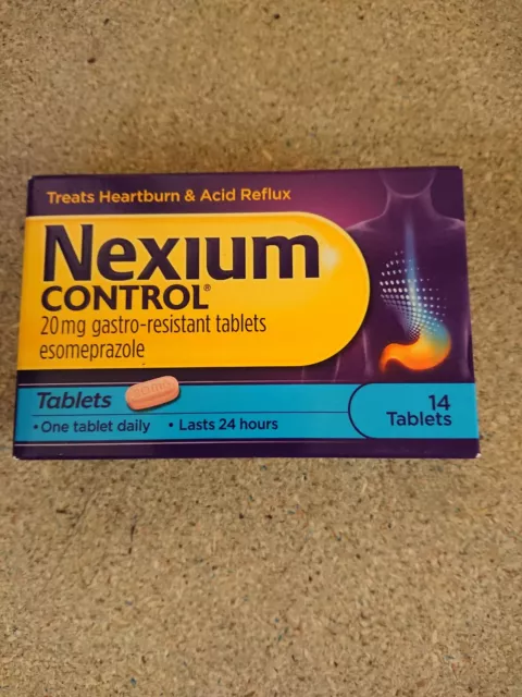 Nexium Control 20mg Gastro Resistant Heartburn Relief Acid Reflux 14 Tablets