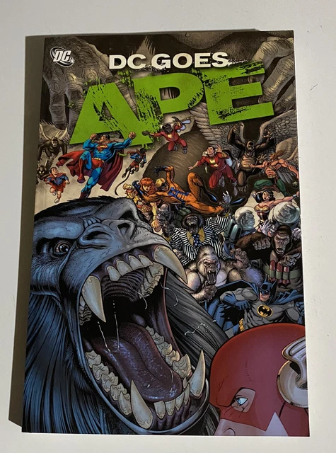 DC COMICS OOP DC GOES APE Collected TPB Superman Wonder Woman Batman Flash