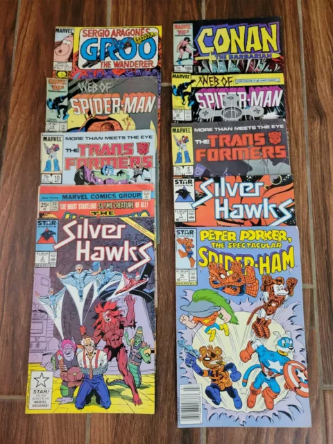 Vintage Comic Book Lot Of 10 Various (See Description) Marvel Star Lot C