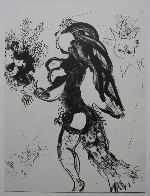 Marc Chagall (1887-1985) Darbietung Orig. Lithografie um 1965