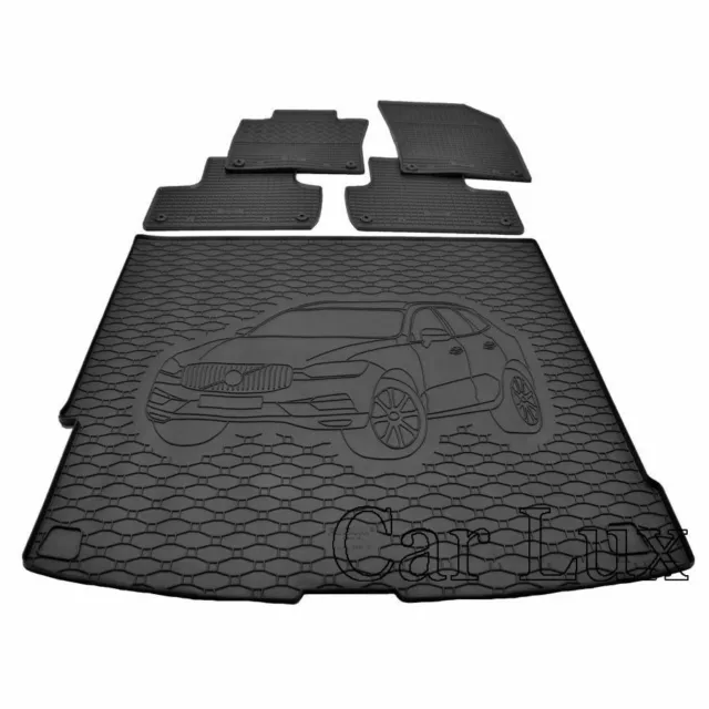 Protector maletero + alfombras de goma a medida kit VOLVO XC60 II desde 2014-