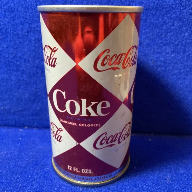 VINTAGE 1960'S DIAMOND Coke Coca Cola 12 Oz. Can Empty Atlanta Ga