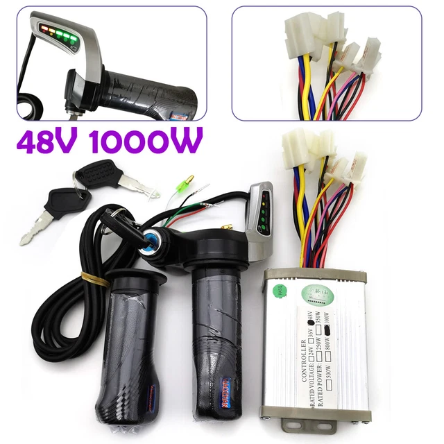 Bebykilemi E-Scooter Gasgriff 48V - Mit Abschaltschalter & Spannungsanzeige