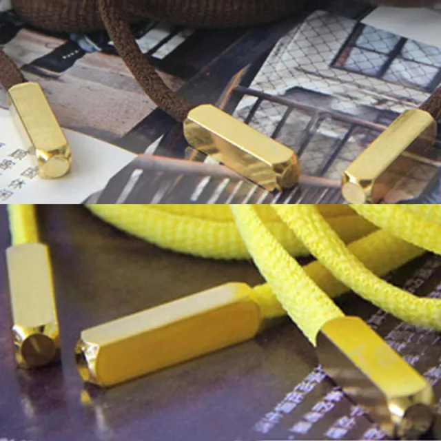 100 PCS Set Metal Aglets DIY Shoelaces Repair Shoe Lace Tips Replacement End