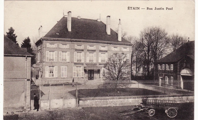 CPA 55 ETAIN Rue Justin Paul carte Rare