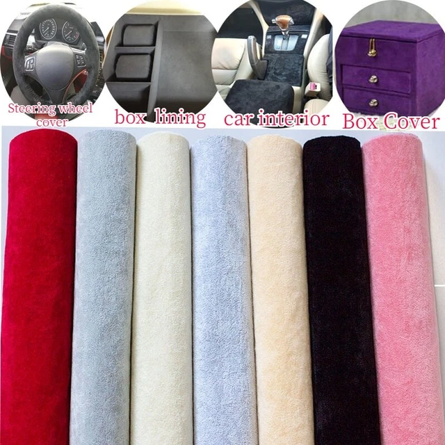 Rouleau De Tissu Velours Adhésif - Largeur 46-59", Multicolore, Pour Loisirs Créatifs