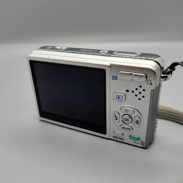 Pentax Optio S12 12,0 megapixel fotocamera digitale compatta argento testato 12