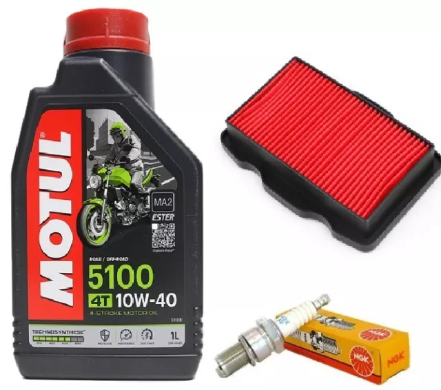 Tagliando Honda Cb 125 F 2015 2020 Motul 5100 Candela Filtro Aria Originale