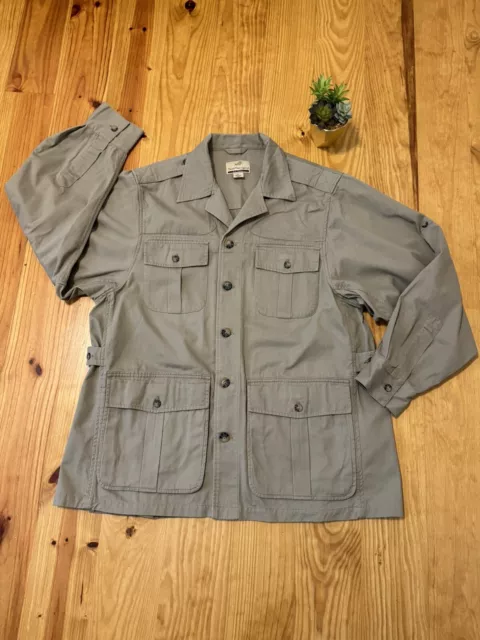 RARE Ernest Hemingway Safari Field Jacket Coat Mens Size XL Khaki