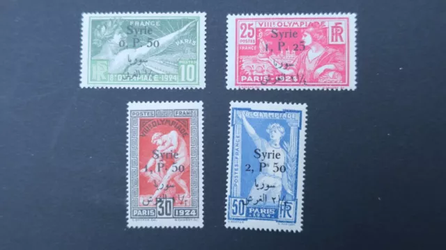 Colonies Françaises Syrie N° 149 a 152 Neuf * Olympiades 1924  Cote 184 €