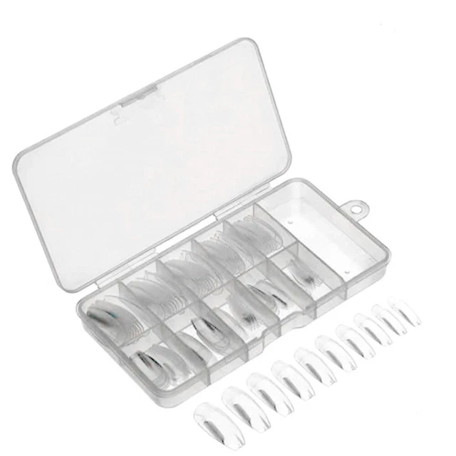 100 pz strumento bellezza unghie gel unghie artificiali falsi falsi consigli copertura completa