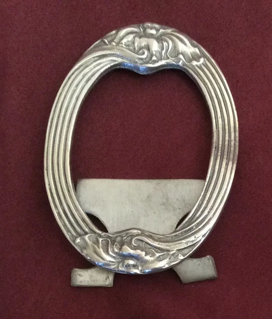 Lot of 4 Vintage Small Miniature Picture Frames • Two are Pewter • EXC 2